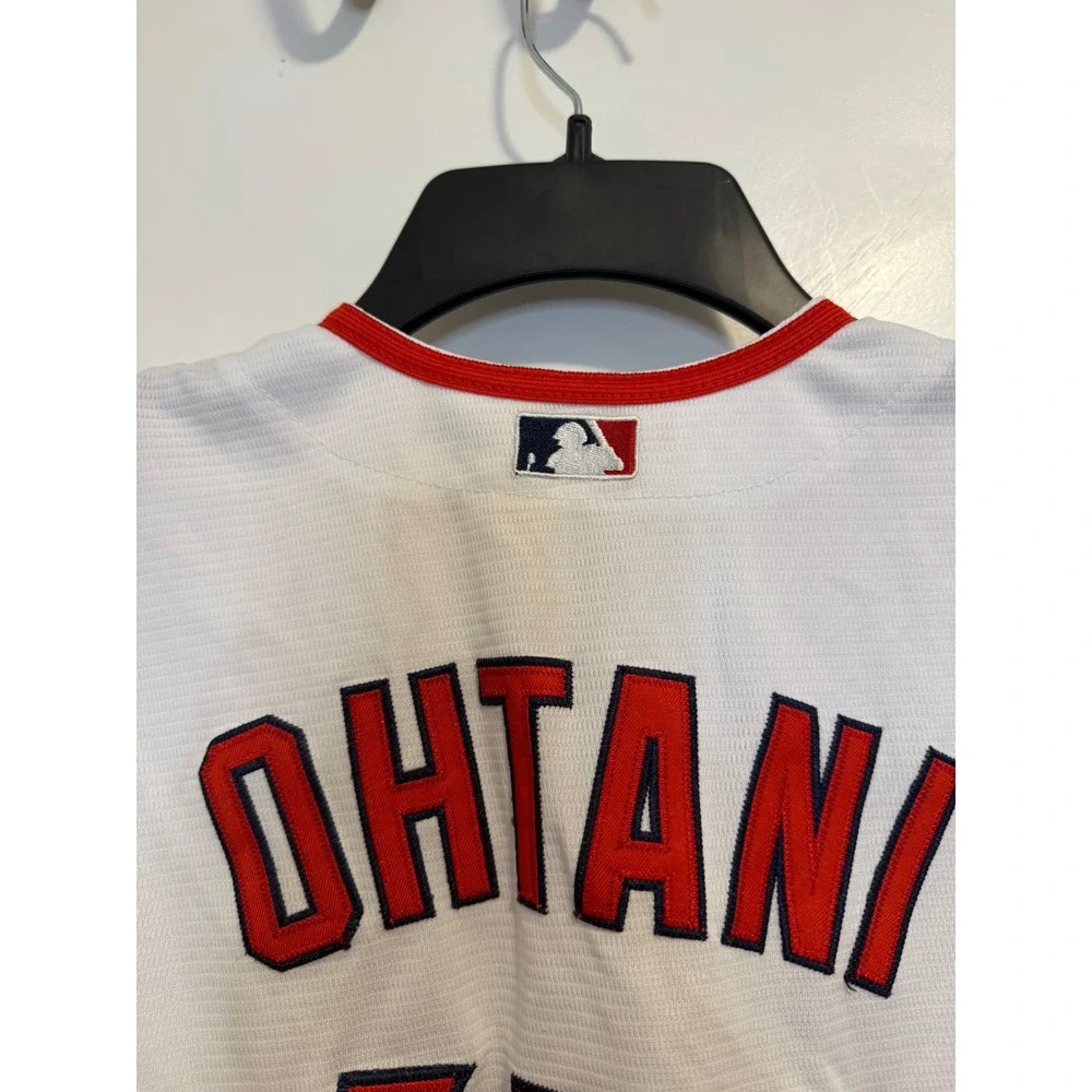 Majestic Shohei Ohtani Angels Kids L White Good Jersey MLB Baseball Sportswear